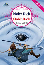 Book cover for Moby Dick. Bilingüe