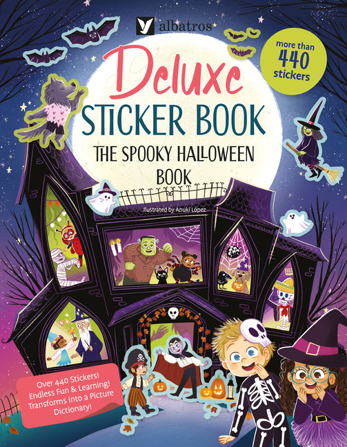 Book cover for Deluxe Sticker Book: The Spooky Halloween Book