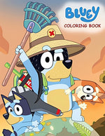 Book cover for Bluey Coloring Book