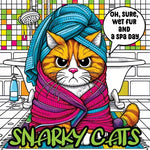 Book cover for Cat Coloring Book for Adults: A Snarky and Sassy Collection for Cat Lovers Seeking Relaxation and Humor