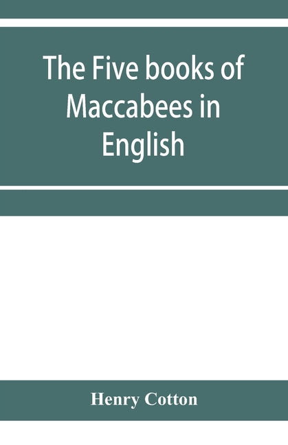 Book cover for Five Books of Maccabees in English