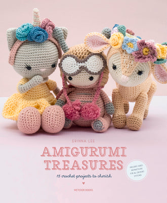 Book cover for Amigurumi Treasures: 15 Crochet Projects to Cherish