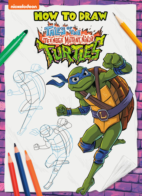 Book cover for How to Draw the Teenage Mutant Ninja Turtles