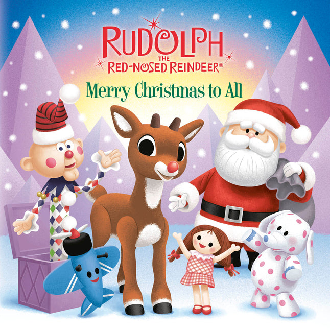 Book cover for Merry Christmas to All (Rudolph the Red-Nosed Reindeer)