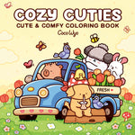 Book cover for Cozy Cuties: Coloring Book for Adults and Kids