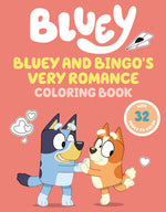 Book cover for Bluey and Bingo's Very Romance Coloring Book