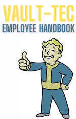 Book cover for Fallout Valt-tec Employee Handbook