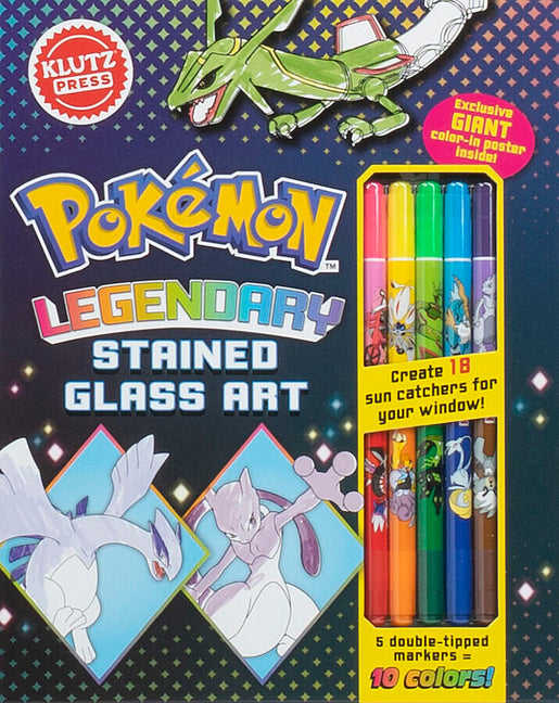 Book cover for Pokémon Legendary Stained Glass