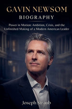 Book cover for Gavin Newsom Biography: Power in Motion: Ambition, Crisis, and the Unfinished Making of a Modern American Leader
