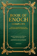 Book cover for Book of Enoch Complete: The Full Collection of 1,2 & 3 Enoch Restored in Clear English, Annotated and Illustrated