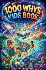Book cover for 1000 Whys Kids Book: Big Questions, Amazing Answers, and Mind-Blowing Facts About Science, Space, Nature, History, and How the World Works