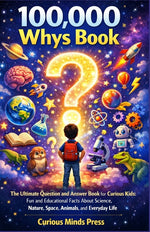 Book cover for 100,000 Whys Book: The Ultimate Question and Answer Book for Curious Kids: Fun and Educational Facts About Science, Nature, Space, Animals, and Everyd