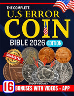 Book cover for Complete Us Error Coin Bible 2026: The Ultimate Guide to Identifying, Collecting, and Valuing All U.S. Error Coins with Updated 2026 Price Listings