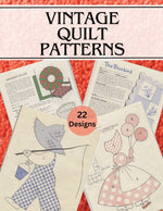 Book cover for Vintage Quilt Patterns: Vintage Quilting Books from the 1950s - A Collection of Heirloom Designs