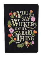 Book cover for Wicked Embroidered Journal