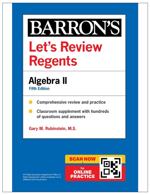 Book cover for Let's Review Regents: Algebra II, Fifth Edition (Barron's New York Regents)