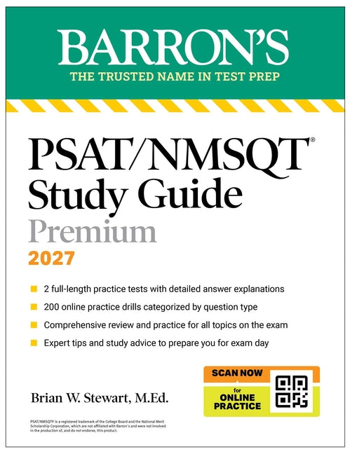 Book cover for Psat/NMSQT Premium Study Guide, 2027: 2 Practice Tests + Comprehensive Review + 200 Online Drills