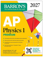 Book cover for AP Physics 1 Premium, 2027: Prep Book with 4 Practice Tests + Comprehensive Review + Online Practice