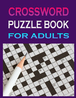Book cover for crossword puzzle book for adults: Crossword Puzzle Book for Adult Quick Daily Cross Word Activity Books