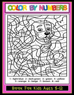 Book cover for Color by Numbers: Large print, Coloring Book for Kids Ages 8-12