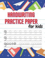 Book cover for Handwriting Practice Paper: Beautiful Handwriting Practice with Lines For ABC - 100 pages for kids learning to write