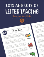Book cover for Lots and Lots of Letter Tracing Practice for Kids: Letter Tracing Book for Preschoolers, Toddlers.My First Learn to Write Workbook, Learn to Write Wor
