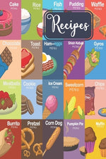 Book cover for Recipes: My recipe book to write in make your own cookbook.