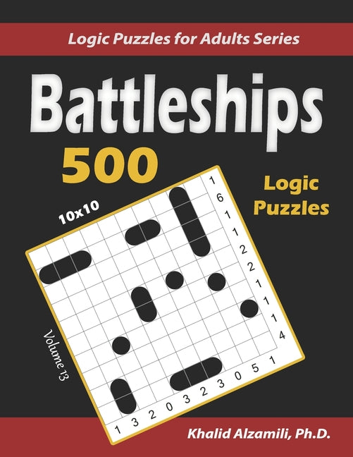 Book cover for Battleships: 500 Puzzles (10x10)