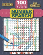 Book cover for Number Search Puzzle Book: 100 Number Search Puzzles for Adults, Teens and Seniors, 8.5" x 11" Large Print-Edition, with Solutions, Volume 3 (Sea
