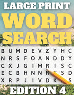 Book cover for Large Print Word Search: Large Print Word Find Puzzles for Adults & Seniors (Word Set Edition 4)