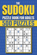 Book cover for The Sudoku Puzzle Book for Adults: Sudoku Activity Book with Over 500 Easy to Hard Sudoku Puzzles