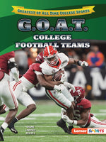 Book cover for G.O.A.T. College Football Teams