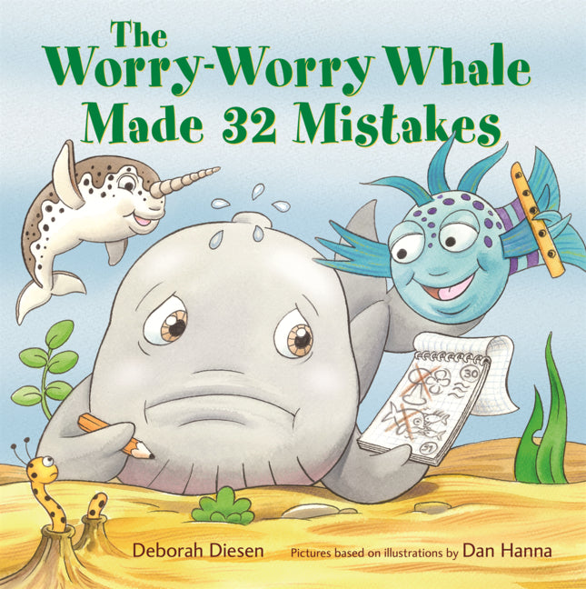 Book cover for Worry-Worry Whale Made 32 Mistakes