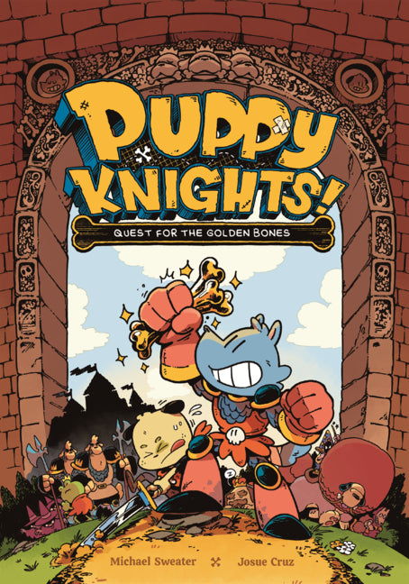 Book cover for Puppy Knights: Quest for the Golden Bones