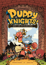 Book cover for Puppy Knights: Quest for the Golden Bones