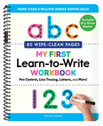Book cover for My First Learn-To-Write Workbook: Pen Control, Line Tracing, Letters, and More!