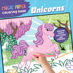 Book cover for Magic Paper Coloring Book: Unicorns: Discover Hidden Patterns and Images!
