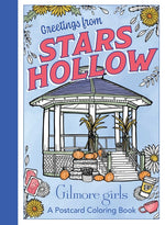Book cover for Gilmore Girls: Greetings from Stars Hollow: An Official Postcard Coloring Book
