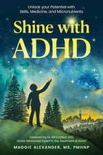 Book cover for Shine with ADHD: Unlock your Potential with Skills, Medicine, and Micronutrients