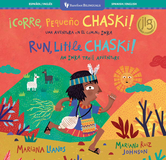 Book cover for Run, Little Chaski! (Bilingual Spanish & English)