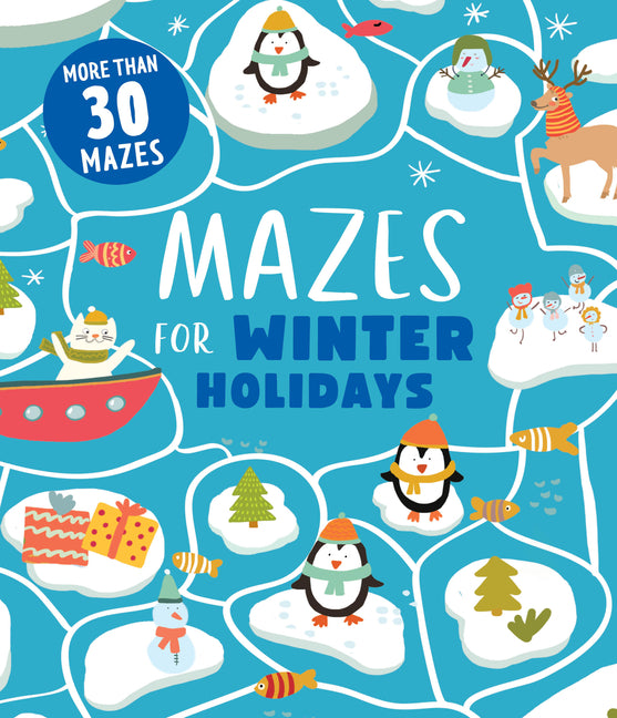 Book cover for Mazes for Winter Holidays: More Than 25 Mazes