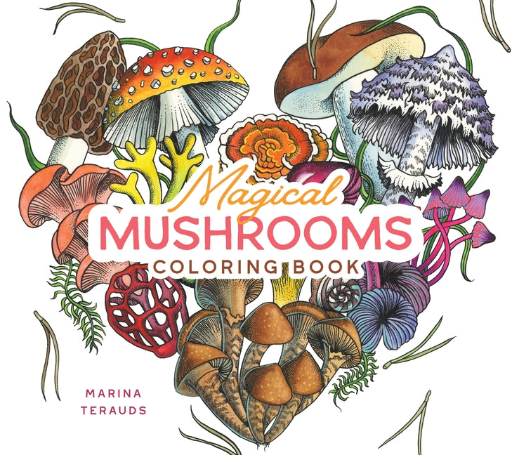 Book cover for Magical Mushrooms Coloring Book