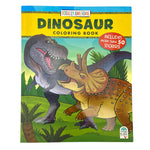 Book cover for Totally Awesome Dinosaur Coloring Book with Stickers
