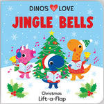 Book cover for Dinos Love Jingle Bells