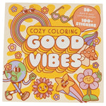 Book cover for Cozy Coloring Good Vibes: With Stickers