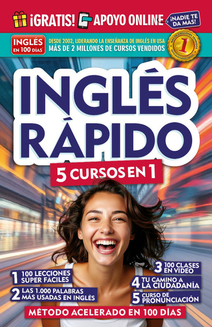 Book cover for Inglés Rápido. 5 Cursos En 1 / Quick English. 5 Courses in 1