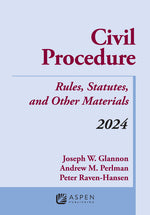 Book cover for Civil Procedure: Rules, Statutes, and Other Materials, 2024 Supplement