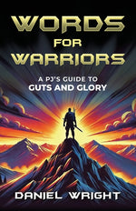 Book cover for Words for Warriors: A PJ's Guide to Guts and Glory