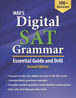 Book cover for Max's Digital SAT Grammar: Essential Guide and Drill, Second Edition