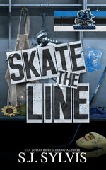 Book cover for Skate the Line: A Single Dad Hockey Romance